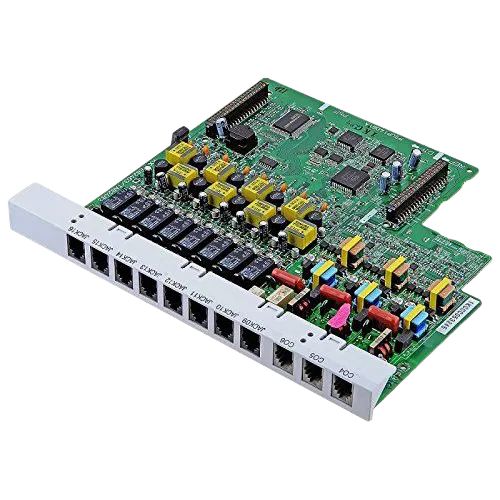 Panasonic KX-TE82474 (8-Port SLT Card) | Expands PBX systems with 8 additional single-line telephone ports.