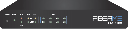 FiberMe FAG3108(Seamless Integration of Analog Devices into VoIP Networks)
