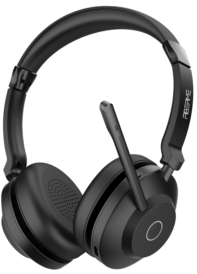 Fiberme FBH35D |Professional Bluetooth Headset| with noise cancellation and powerful battery for long-use(45h)