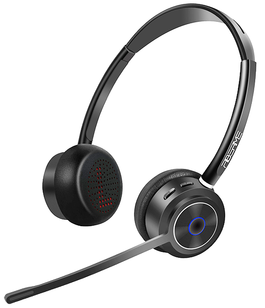 Fiberme FBH32D |Business Bluetooth Headset| with noise cancellation and powerful battery for long-use(22h)