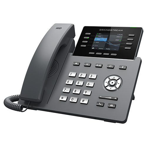Grandstream GRP2624 | Essential IP phone | 8 Lines, 12 SIP Accounts, Dual‑Gigabit, Wi‑Fi 6, Bluetooth, HD Audio, 5‑Way Conferencing