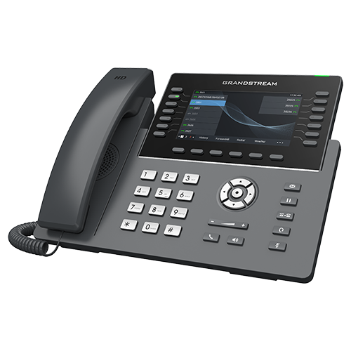 Grandstream GRP2650 | Professional IP Phone | 6 SIP Accounts, 14 Lines, 5″ Color Screen, Wi‑Fi 6, Bluetooth, HD Audio, Dual Gigabit + PoE