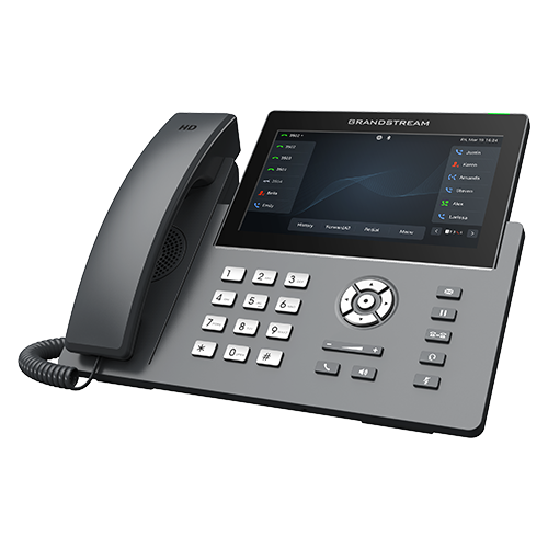 Grandstream GRP2670 | Professional IP Phone | 6 SIP Accounts, 12 Lines, 7″ Touchscreen, Wi‑Fi 6, Bluetooth, HD Audio, Dual Gigabit + PoE