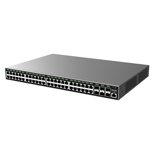 Grandstream GWN7806P | Layer 2+ managed Network switch | 48 Gigabit PoE+ Ports, 4 SFP Uplinks, Layer 2+ Managed, 740 W PSU, 112 Gbps Switching