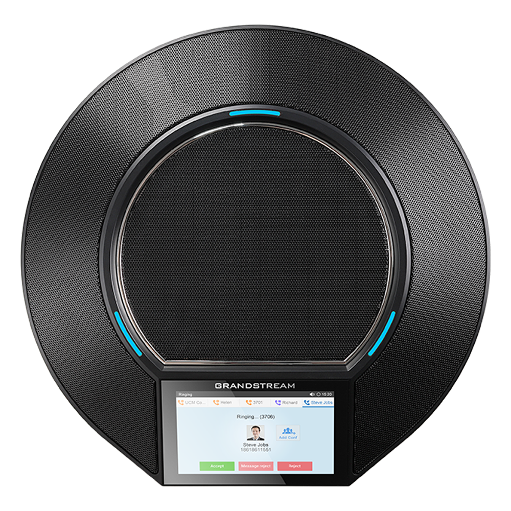 Grandstream GAC2500 | Audio Conference IP Phone | 6 SIP Accounts, 7‑Way Conferencing, 4.3″ Touchscreen, Wi‑Fi, PoE
