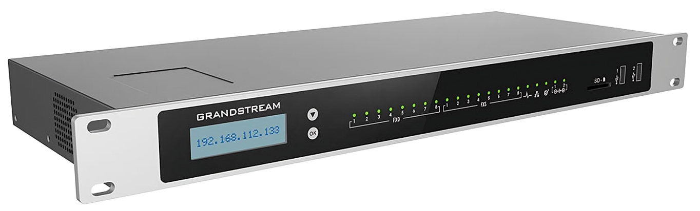 Grandstream UCM6308 |Grandstream Audio IP PBX appliance| Supports 6000 Users, 300 Concurrent Calls, 8 FXO & 8 FXS Ports