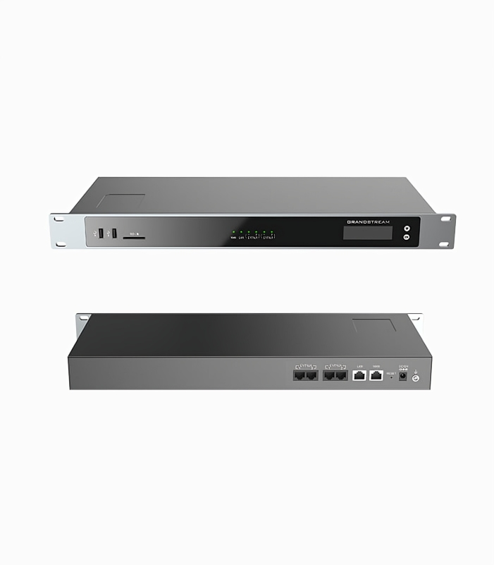 Grandstream GXW4501 | digital VoIP gateway | 1× E1/T1/J1 Span, 30 Concurrent Calls, Dual Gigabit NAT Router, TLS/SRTP Security, T.38 Fax