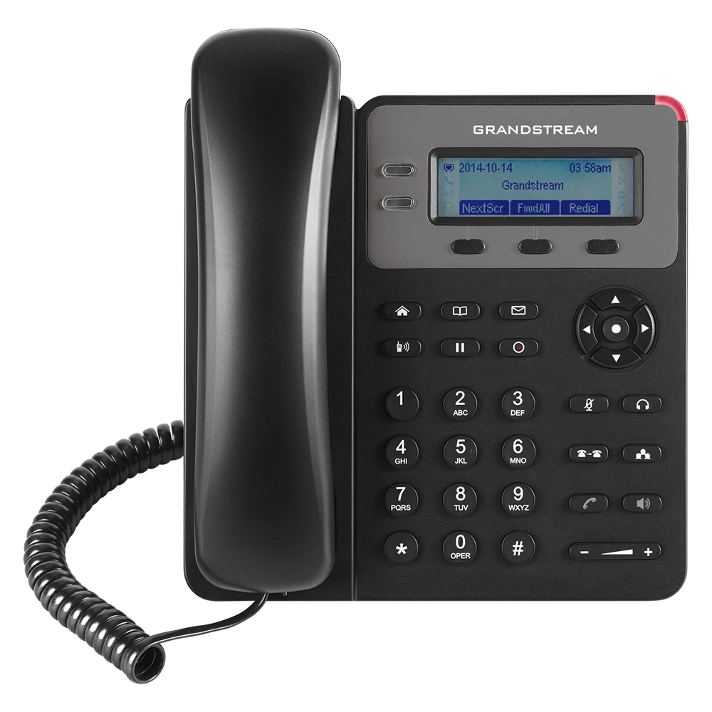 Grandstream GXP1610( Supports up to 1 SIP account, 2 call appearances, and includes a 132x48 pixel LCD screen for easy navigation.)
