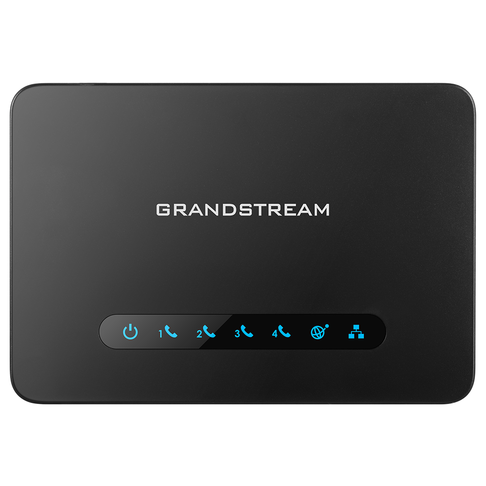 Grandstream HT814 | FXO VoIP Gateway | 4 FXS Ports, 2 Gigabit LAN, NAT Router, HD Audio, T.38 Fax, TLS/SRTP Security