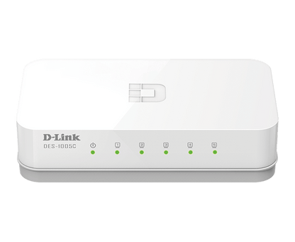 D-Link DES-1005C | 5-port Fast Ethernet switch | with Auto MDI/MDIX for Easy Setup