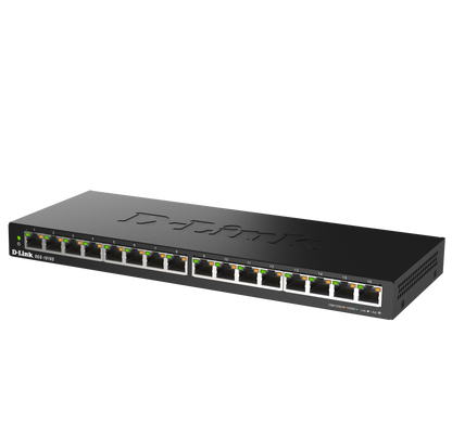 D-Link DGS1016S | 6-port unmanaged Gigabit Ethernet switch | provide  Plug-and-Play Performance with Silent Cooling