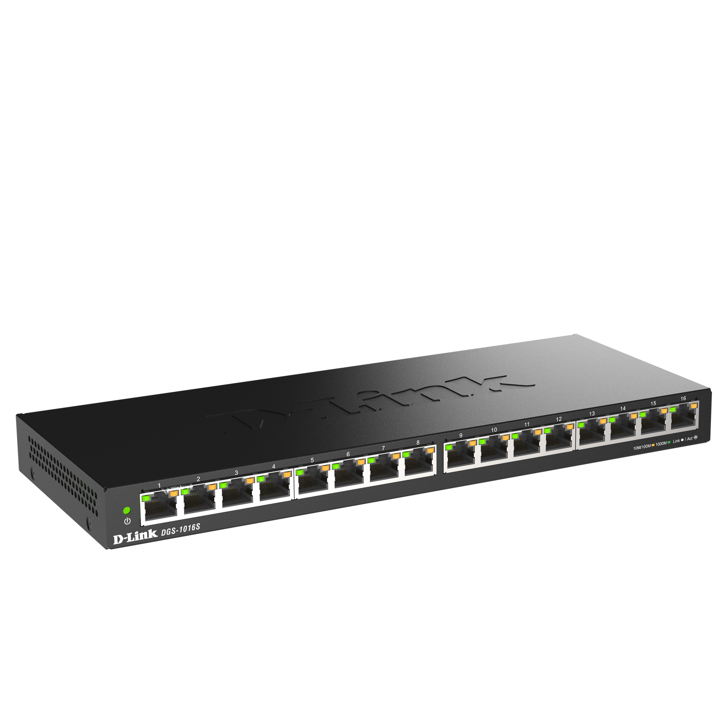 D-Link DGS1016S | 6-port unmanaged Gigabit Ethernet switch | provide  Plug-and-Play Performance with Silent Cooling