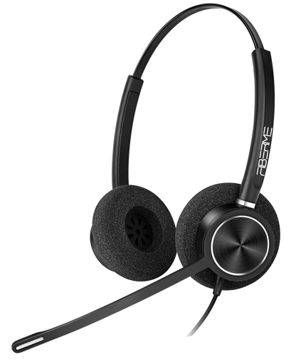 Fiberme FCH7211D |Professional call center Headset|with AI noise reducing microphone USB connectivity