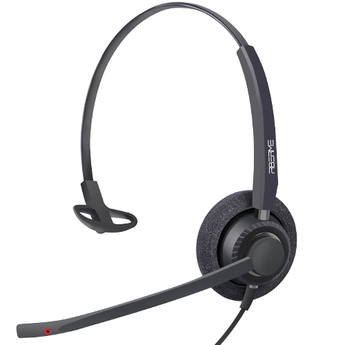 Fiberme FCH7303 | Professional Headset | with 99% microphone background AI noise canceling
