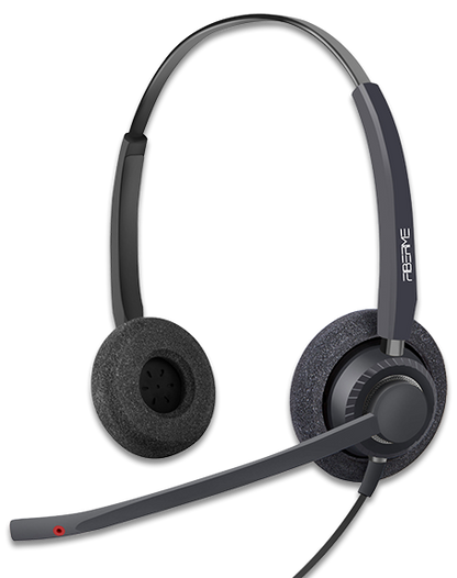 Fiberme FCH7303 | Professional Headset | with 99% microphone background AI noise canceling