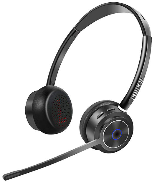 Fiberme FBH32D |Business Bluetooth Headset| with noise cancellation and powerful battery for long-use(22h)