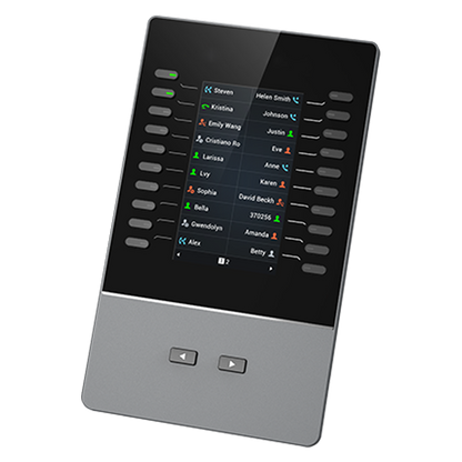 Grandstream GBX20 | powerful LCD extension module | with A 4.3″ color LCD extension module providing 20 programmable keys (2 pages = 40 keys), expandable up to 4 modules (160 keys)