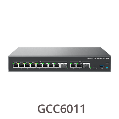 Grandstream GCC6011 | industry-leading convergence device| with 10-Port Gigabit Switch with 2×2.5 Gbps SFP and 4×PoE + Output & All-in-One UC and Network Controller