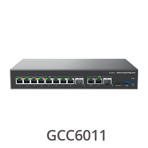 Grandstream GCC6011 | industry-leading convergence device| with 10-Port Gigabit Switch with 2×2.5 Gbps SFP and 4×PoE + Output & All-in-One UC and Network Controller