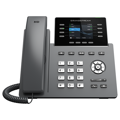 Grandstream GRP2624 | Essential IP phone | 8 Lines, 12 SIP Accounts, Dual‑Gigabit, Wi‑Fi 6, Bluetooth, HD Audio, 5‑Way Conferencing