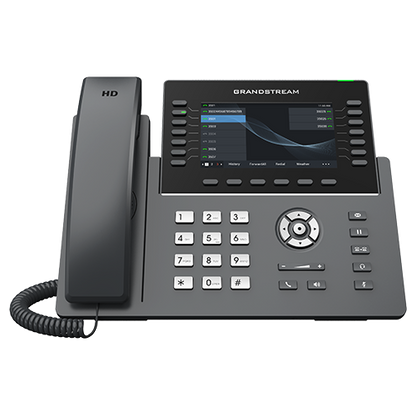 Grandstream GRP2650 | Professional IP Phone | 6 SIP Accounts, 14 Lines, 5″ Color Screen, Wi‑Fi 6, Bluetooth, HD Audio, Dual Gigabit + PoE