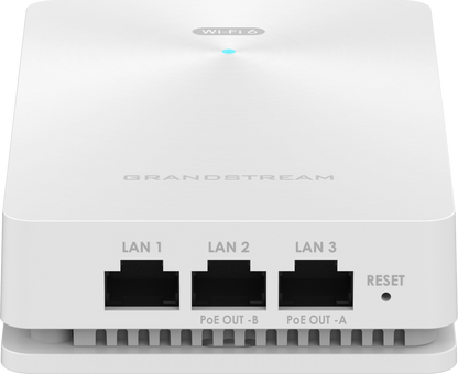 Grandstream GWN7661E |compact, indoor Wi‑Fi 6 access point|  Wall-mount AP, 200+ clients, 1.77 Gbps, 2x2:2 MIMO