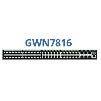 Grandstream GWN7816P | Layer 3 managed Network switch | 48 Gigabit PoE+ Ports, 6 SFP+ Uplinks, Layer 3 Managed, 740 W Total PoE, 216 Gbps Switching