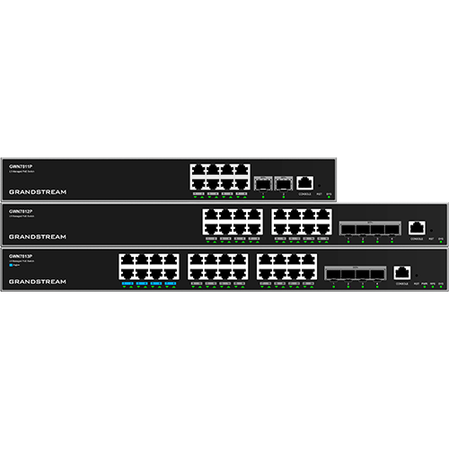 Grandstream GWN7813 | Layer 3 managed Network switch | 24 Gigabit Ports, 4 SFP+ Uplinks, Layer 3 Managed, Fanless Design, 128 Gbps Switching