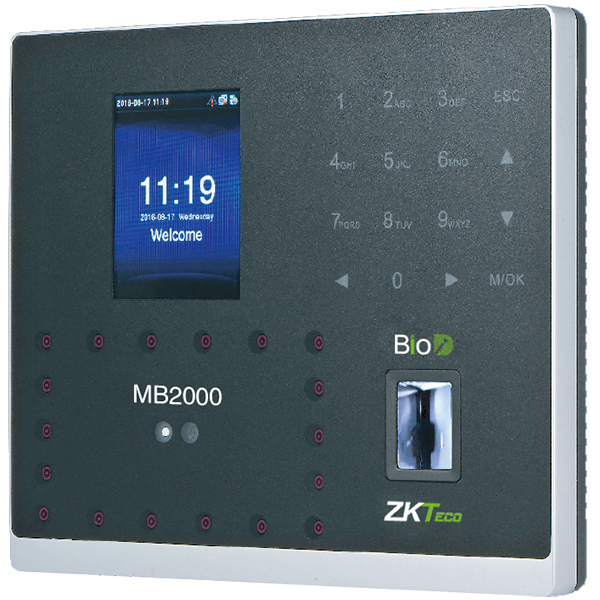 ZK MB2000|Fast multi-biometric fingerprint| with Triple Verification in One Terminal and Power Outage Resilience