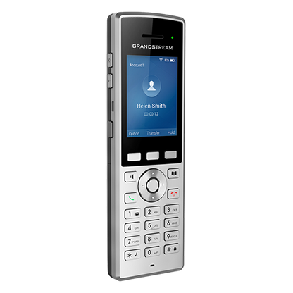 Grandstream WP822 | portable Wi-Fi IP phone | 2 SIP Accounts, 2 Lines, Dual‑Band Wi‑Fi, Bluetooth, HD Audio, 8 h Talk Time, Push‑to‑Talk