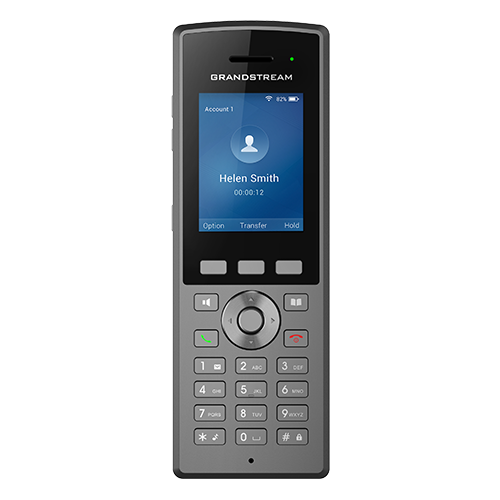 Grandstream WP825 | Ruggedized Wi-Fi IP phone |  2 SIP Accounts, 2 Lines, Dual‑Band Wi‑Fi, Bluetooth, HD Audio, 8 h Talk Time, Rugged (IP67), Push‑to‑Talk