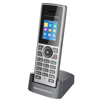 Grandstream DP722 | DECT cordless IP phone | 10 SIP Accounts/10 Lines, 1.8″ Color LCD, 3‑Way Conferencing, Push‑to‑Talk, 350 m Outdoor Range, HD Audio