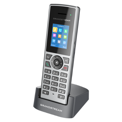 Grandstream DP722 | DECT cordless IP phone | 10 SIP Accounts/10 Lines, 1.8″ Color LCD, 3‑Way Conferencing, Push‑to‑Talk, 350 m Outdoor Range, HD Audio