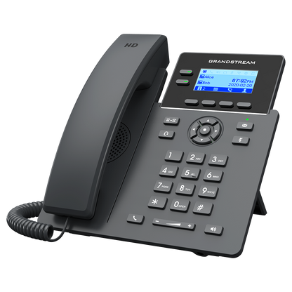 Grandstream GRP2602P | Essential IP phone | 2 Lines, 4 SIP Accounts, 5‑Way Conferencing, HD Audio, PoE, EHS Support