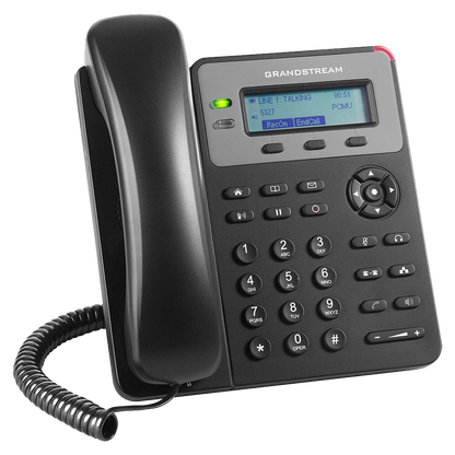 Grandstream GXP1610( Supports up to 1 SIP account, 2 call appearances, and includes a 132x48 pixel LCD screen for easy navigation.)