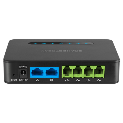 Grandstream HT814 | FXO VoIP Gateway | 4 FXS Ports, 2 Gigabit LAN, NAT Router, HD Audio, T.38 Fax, TLS/SRTP Security